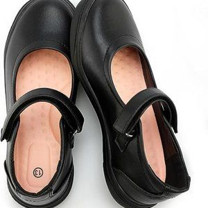 Girl's Mary Jane Flats Lightweight School Uniform Shoes Black Dress Shoes